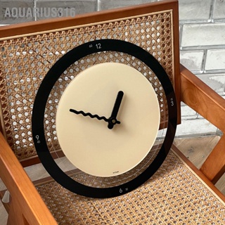 Aquarius316 รอบนาฬิกาติดผนัง Minimalism Mute ควอตซ์ในครัวเรือนแฟชั่น Nordic Modern ตกแต่ง