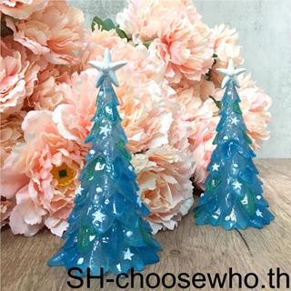 【Choo】ต้นคริสต์มาสเรซิ่น เรืองแสง สีฟ้า สําหรับตกแต่งปาร์ตี้คริสต์มาส