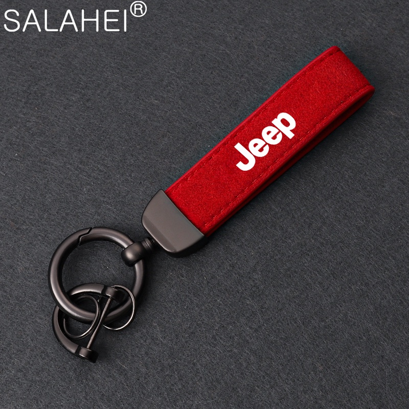 รถ Anti-lost พวงกุญแจหนังนิ่มโลหะแหวนแขวนสําหรับ Jeep Renegade Grand Cherokee Wrangler Jk เข็มทิศ Gl