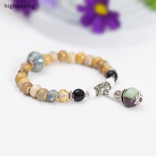 [highbuying] สร้อยข้อมือเซรามิค เชือกยืดหยุ่น สไตล์วินเทจ เครื่องประดับแฟชั่น พร้อมส่ง