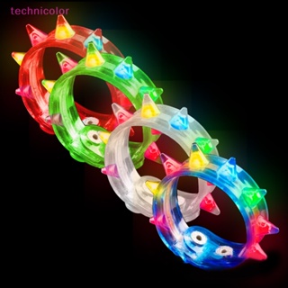 [technicolor] สร้อยข้อมือ เรืองแสง LED เปลี่ยนสีได้ สําหรับงานปาร์ตี้