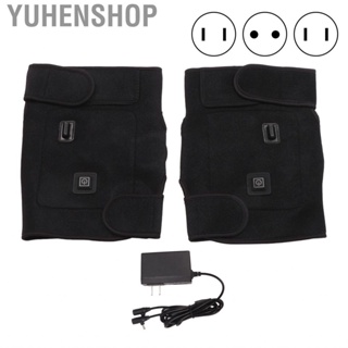 Yuhenshop Heated Knee Brace 3 Temperature Gears Promote Circulation Heating Wrap Pad with Pocket  Device