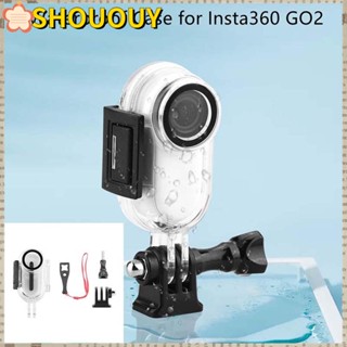 Shououy กล่องเคสกล้องแอคชั่น กันน้ํา สําหรับ Insta360 GO 2