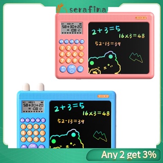 Rf แท็บเล็ตเขียนคณิตศาสตร์ LCD ใช้ซ้ําได้ ของเล่นเสริมการเรียนรู้เด็ก