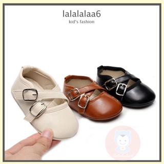 Laa6- รองเท้าหนัง PU พื้นนิ่ม กันลื่น สําหรับเด็กผู้หญิง