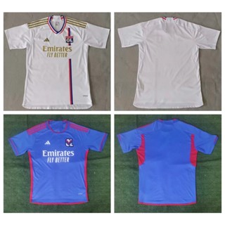 เสื้อกีฬาแขนสั้น ลายทีมชาติฟุตบอล Lyon 2324 ชุดเหย้า คุณภาพสูง