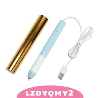 [Lzdyqmy2] ชุดปากกาทําความร้อน พร้อมสายเคเบิล USB สําหรับทําการ์ด