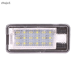 [zhuju1] หลอดไฟ LED 18 ดวง ติดป้ายทะเบียนรถยนต์ DIY อุปกรณ์เสริม สําหรับ Audi A3 S3 A4 S4 B6 A6 S6 A8 S8 Q7 1 2 ชิ้น