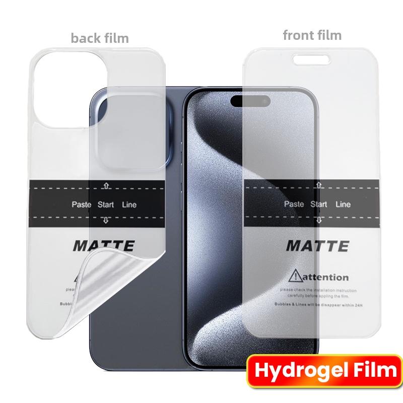 HD CLEAR/Matte Hydrogel Soft Film สําหรับ LG G8 G8S G8X G7 ThinQ G7 One X5 Q9 One G6 G6+ ด้านหน้า/ด้
