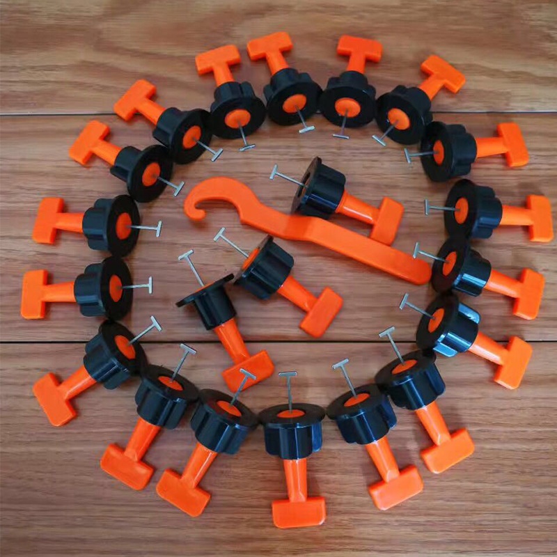 Reusable Tile Leveler Spacers Tile Leveling System Kit with Cross-shaped Tile Spacers Tools for Wall