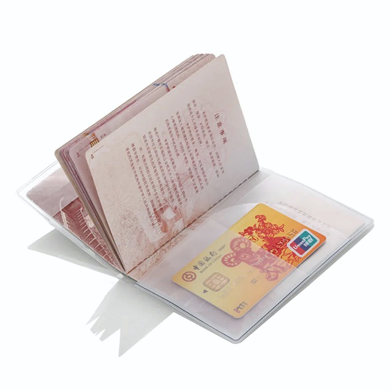 1 ชิ้น กันน้ํา กันฝุ่น เดินทาง ปกหนังสือเดินทาง / PVC บัตรประชาชน นามบัตร บัตรเครดิต / ความคมชัดสูง เคลือบด้าน ที่ใส่บัตร / อเนกประสงค์ เคสกระเป๋า