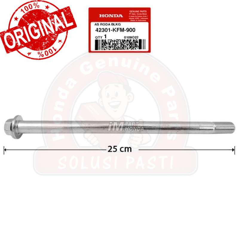 ต้นฉบับ!! เพลาหน้า Scoopy eSP LED K93 & K2F Ring 12 42301-KFM-900 42301KFM900 100% รับประกัน Origina