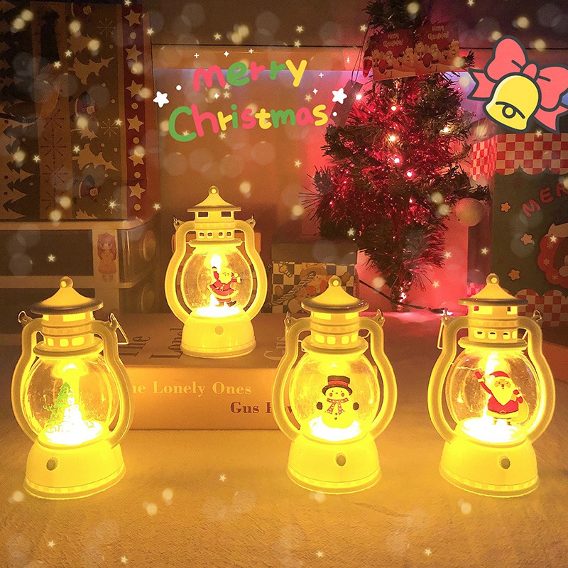 โคมไฟแขวน LED รูปซานตาคลอส สําหรับตกแต่งคริสต์มาส