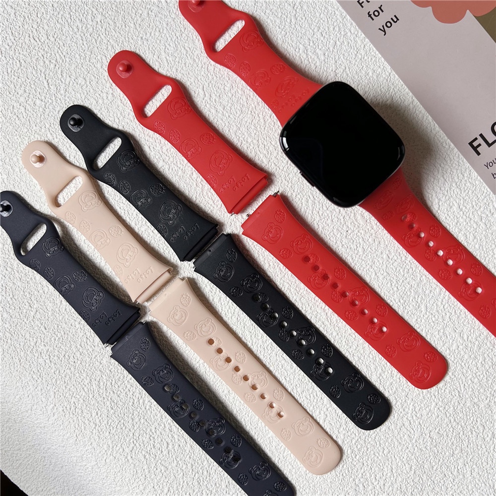 LOTSO สายซิลิโคนนุ่มๆ เข้ากันได้ Xiaomi Redmi Watch 3 Active/Redmi Watch 3 Lite