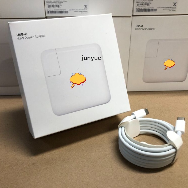 2M สาย USB-C 61W Power Adapter Charger สําหรับ Macb Pro & Air A1947 A1534 A2170 A1706