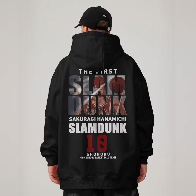 [M-8XL] ญี่ปุ่น Anime Dunk โทพิมพ์ Hoodie ผู้ชายบวกขนาดเสื้อวอร์มแขนยาวบวกขนาดเสื้อแจ็คเก็ตผู้ชาย