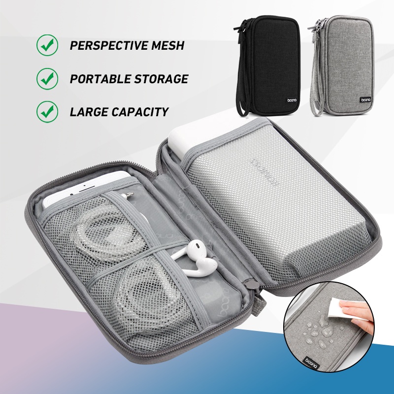 กระเป๋า เก็บสายชาร์จ วัสดุ EVA กันกระแทก แรงกด สำหรับใส่ฮาร์ดดิสก์ไดรฟ์และอุปกรณ์ดิจิตอลต่างๆ - รูปที่ 2