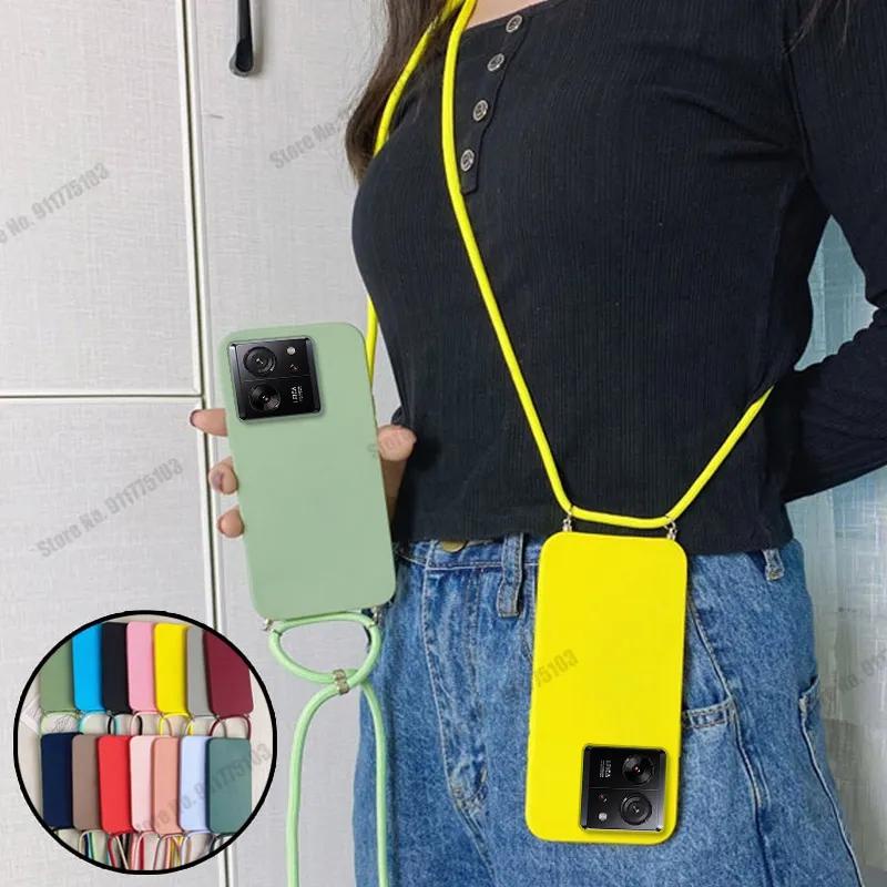 เคสมือถือ TPU แบบนิ่ม พร้อมสายคล้อง สําหรับ Xiaomi Mi 13T Pro Xiaomi 13T