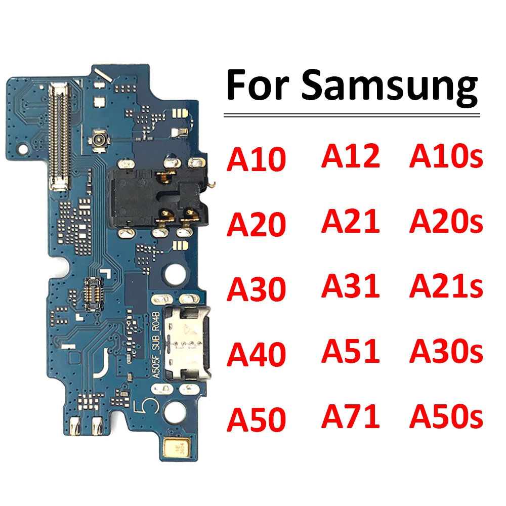 บอร์ดชาร์จ USB สายเคเบิลอ่อน สําหรับ Samsung A10 A10S A20 A20S A21S A30 A30S A50 A50S A12 A21 A31 A51