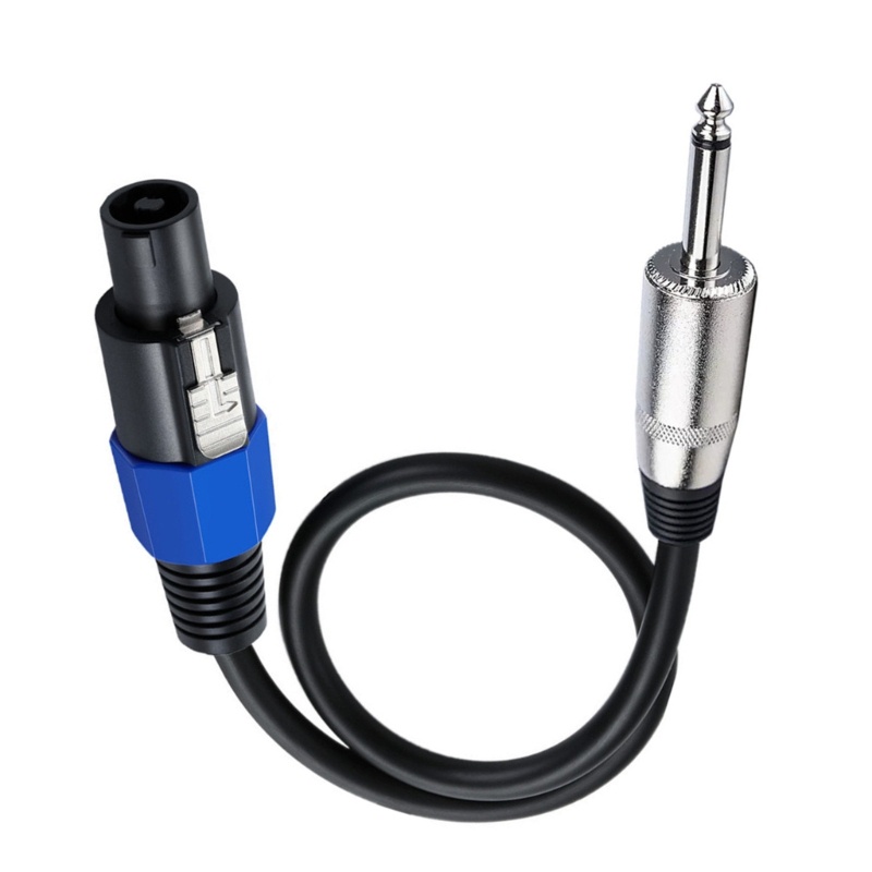 R* 6 35 มม. 1 4 TS Male Plug to Speakon Male Speakon to 1 4 Mono Speaker Cable