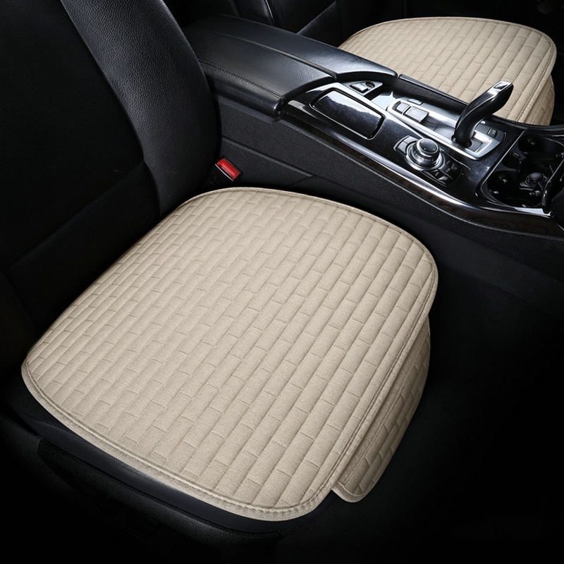 🚗 ผ้าคลุมเบาะรถยนต์ วัสดุผ้าลินิน ระบายอากาศ เบาะรองนั่งรถยนต์ ชุดคลุมเบาะ - รูปที่ 7