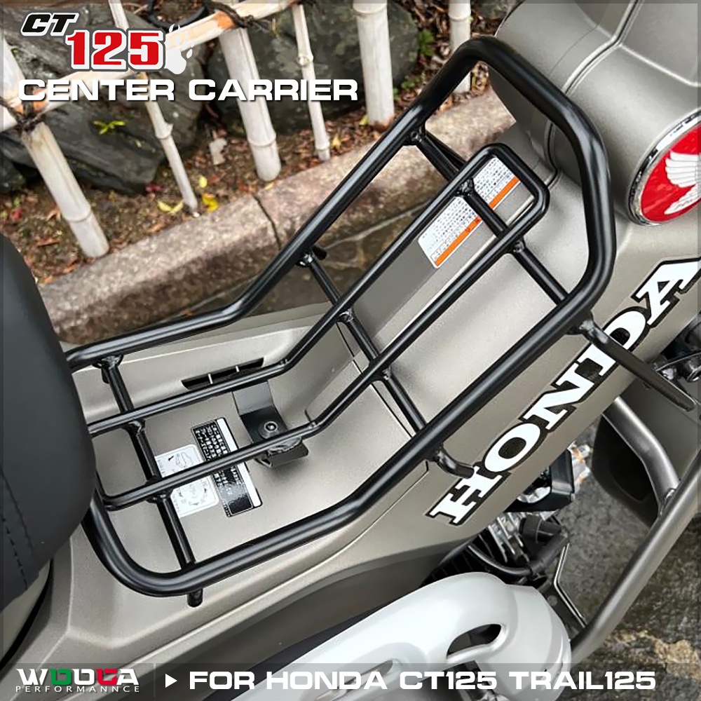 Ct125 Center Carrier สําหรับ Honda Hunter Cub CT125 Trail 125 2020 2021 2023 2024 2025 Center rack Carrier กระเป๋าเดินทาง Grille Porte-rack JA55 JA65