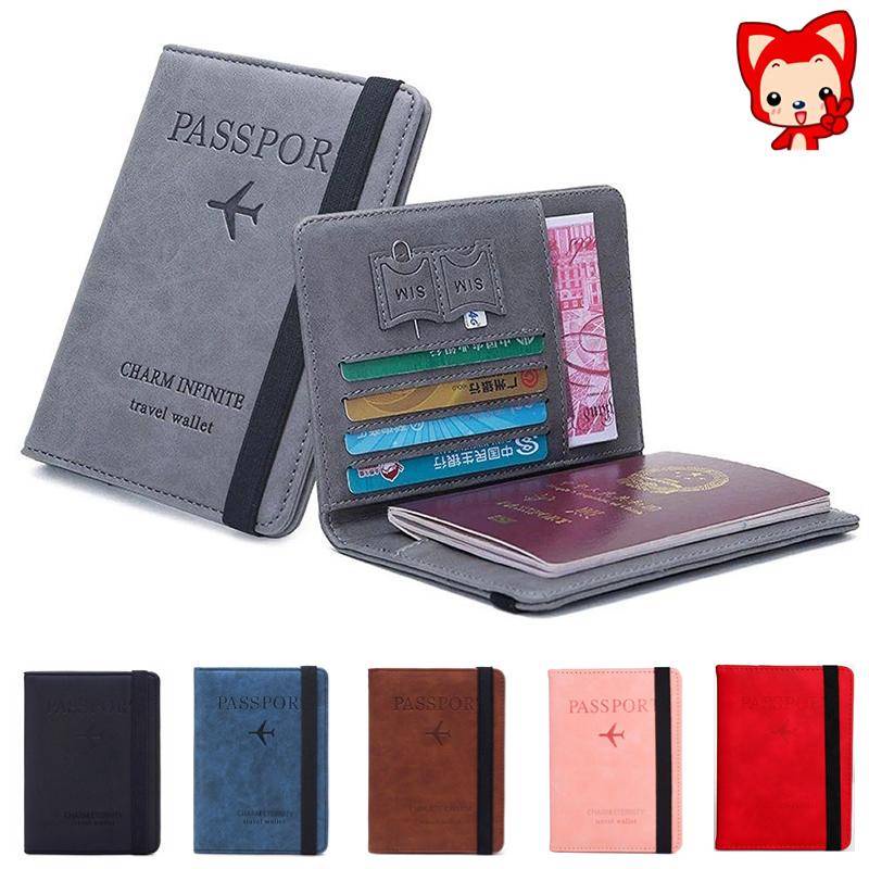 ซองใส่หนังสือเดินทาง วัสดุหนัง กระเป๋าถือ ผู้ถือบัตร อเนกประสงค์ คุณภาพสูง