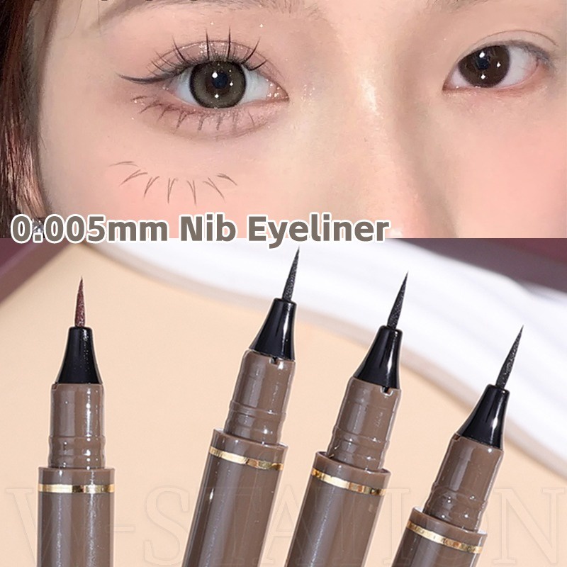 0.005 มม. ปลายปากกา บางเฉียบ ลิควิดอายไลเนอร์ ดินสอ / ธรรมชาติ ดํา น้ําตาล แห้งเร็ว เรียบเนียน / กันน้ํา ติดทนนาน ขนตาล่าง อายไลน์เนอร์ ปากกา / ตา แต่งหน้า เครื่องสําอาง