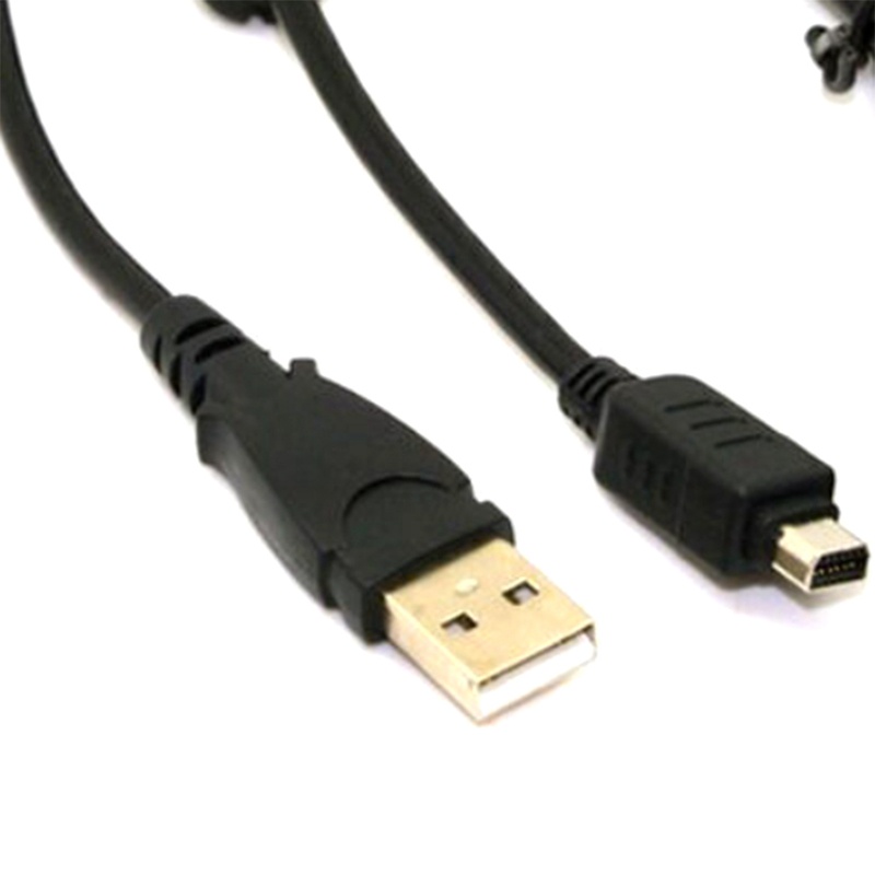 สายเคเบิล USB 12Pin สําหรับกล้อง Olympus E-PL7 E-PL1 2 3 5 8 EM5 E-M10Ii EM1 CB-USB5 CB-USB6 greenbranches1
