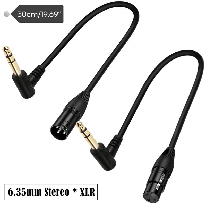 สายเคเบิ้ล XLR 3 Pin to 6 35 มม. 1 4 TS TRS Male Cable Stereo 6 35 มม. to XLR Plug Stereo Mic Connector สําหรับไมโครโฟน