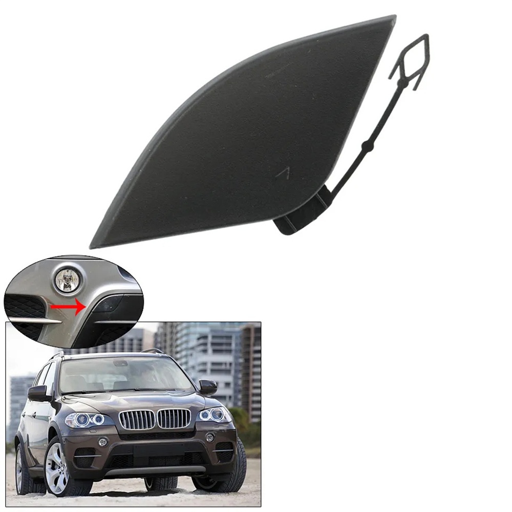 1 x ด้านหน้ากันชน Tow Hook Eye ฝาครอบ Fit สําหรับ BMW X5 3.0L 4.4L 2011-2013