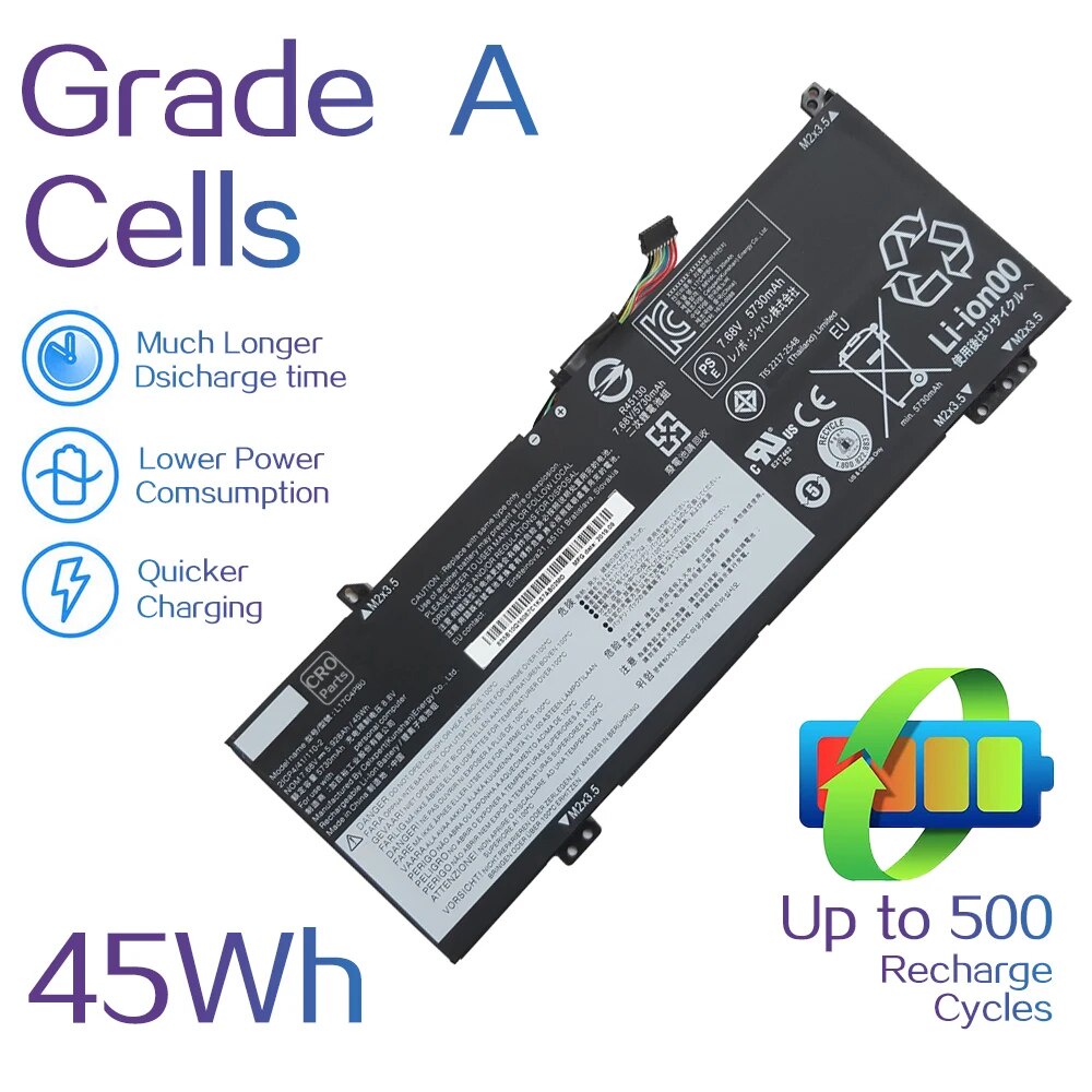 แบตเตอรี่แล็ปท็อป L17C4PB0 L17M4PB2 L17C4PB2 81EM Lenovo Flex 6-14IKB 6-141KB 6-14ARR L17M4PB0 5B10Q