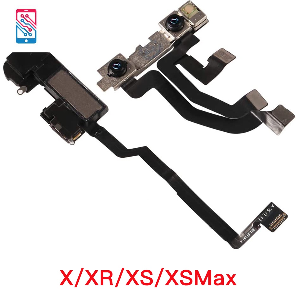 หูฟัง ลําโพง เซนเซอร์ไฟ สายเคเบิลอ่อน สําหรับ iPhone X XR XS XSMax อะไหล่กล้องหน้า