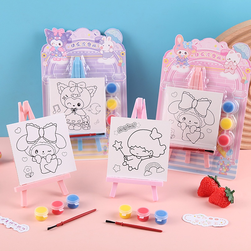 ภาพวาดกราฟฟิตี ระบายสีน้ํา พร้อมกระดานวาดภาพ งานฝีมือ DIY ของเล่นปริศนา ของขวัญรางวัล