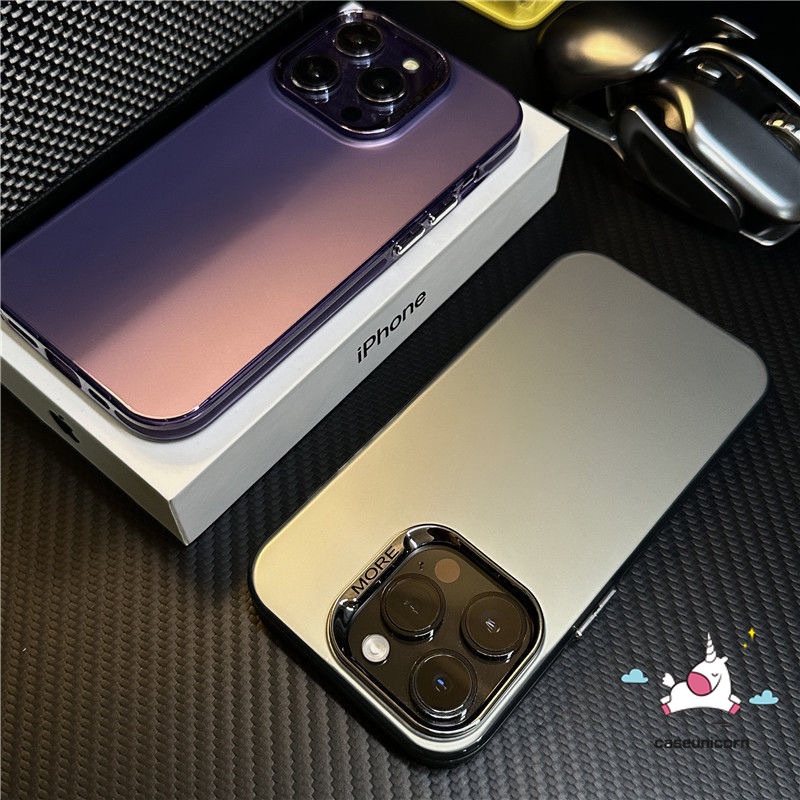 เคสโทรศัพท์มือถือแบบนิ่ม ชุบไฟฟ้า กันกระแทก สีพื้น เรียบง่าย สําหรับ iPhone 7plus 11 15 14 12 13 Pro Max 7 8 Plus XR XS Max X