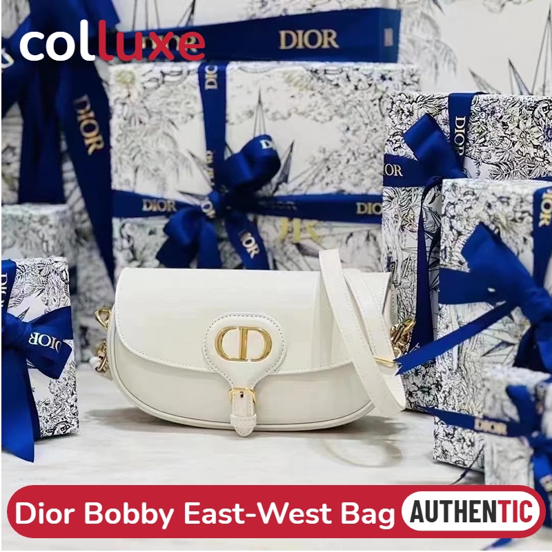 แบรนด์ใหม่และเป็นของแท้/ดิออร์ Dior BOBBY EAST-WEST สุภาพสตรี/กระเป๋าสะพายไหล่/กระเป๋าร่อซู้ล