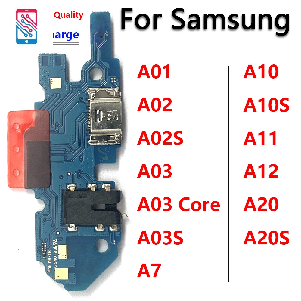 บอร์ดเชื่อมต่อสายชาร์จ USB สายเคเบิลอ่อน สําหรับ Samsung A01 A02 A02S A03 Core A7 A105FN A10 A10S A11 A12 A20 A20S