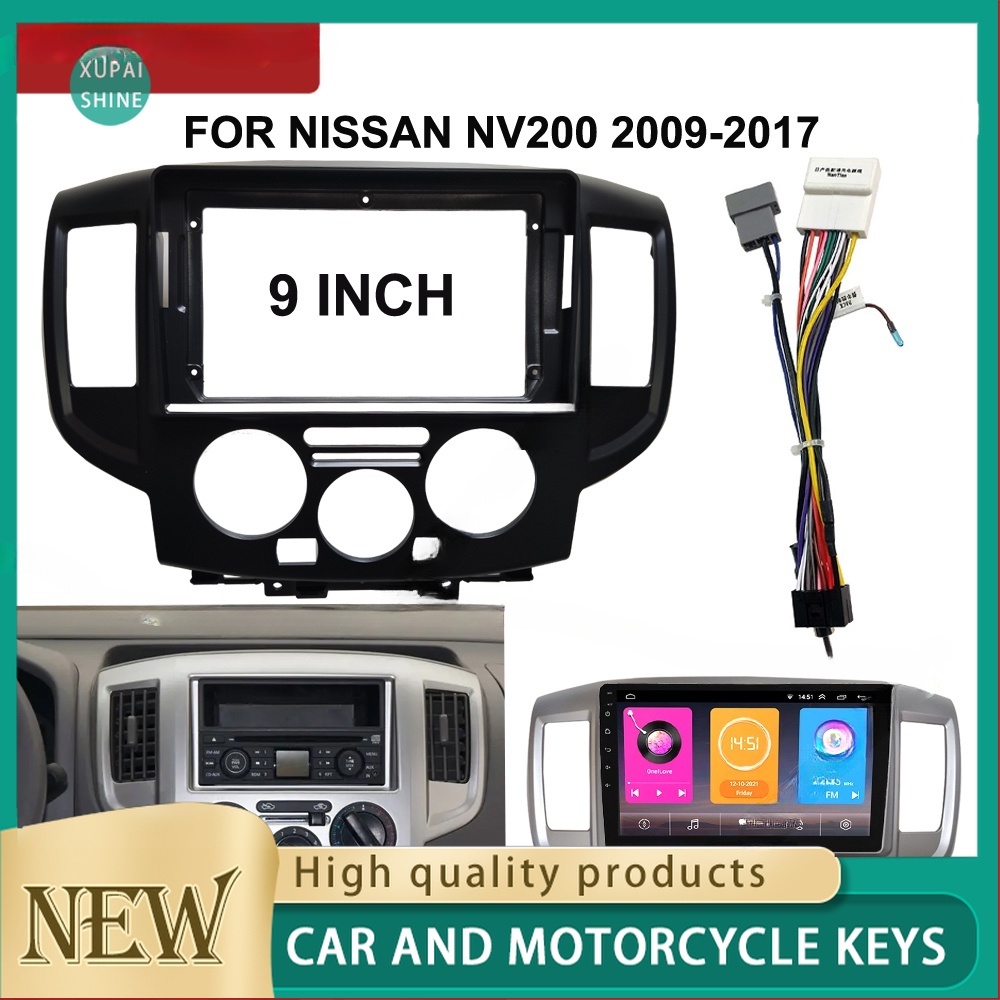 Xps แผงแดชบอร์ดวิทยุรถยนต์ 9 นิ้ว สําหรับ Nissan NV200 2009-2017 DVD GPS MP5 Android Player Head Unit 2 Din