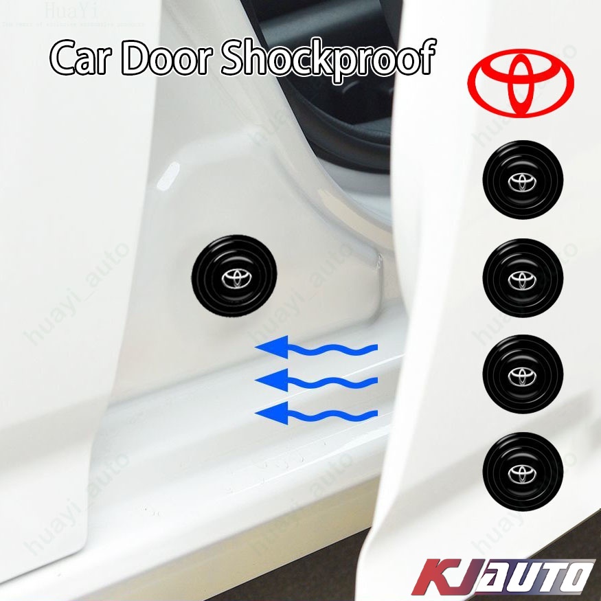 Toyota รถประตู Protector โช ้ คอัพยางฉนวนกันเสียง Pad สําหรับ Hilux Innova Corolla Cross Rush Calya Yaris Vios Avanza Raize Veloz Sienta Prius Camry Fort รถอุปกรณ ์ เสริม