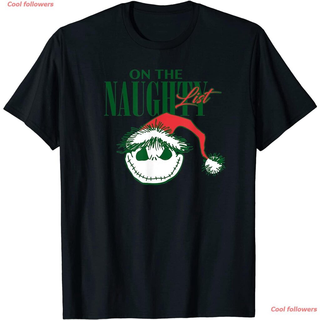 [เสื้อยืด]Marry Christmas Star Wars Christmas คริสต์มาส Disney Nightmare Before Christmas Naughty List Holiday T-Shirt เ