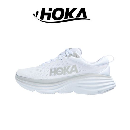 HOKA ONE ONE clifton 8 รองเท้า ของแท้ 100 % สีขาว