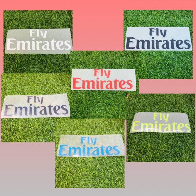 Fly emirates white , red , black green grey neoyellow dan emirates fly ดีกว่า sponsor