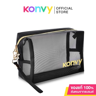 ราคาคอนวี่ Konvy Mesh Square Octagon Bag กระเป๋าตาข่ายสีดำ ทรงสี่เหลี่ยม.