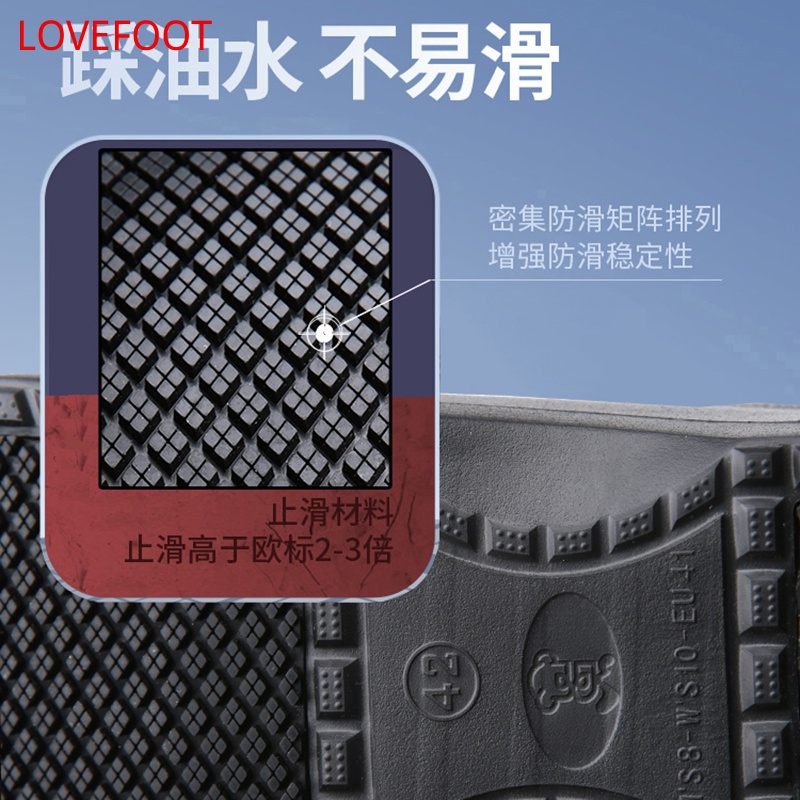 ใหม่ รองเท้าเชฟ กันน้ํามัน กันลื่น เพื่อความปลอดภัย สําหรับผู้ชาย ผู้หญิง เชฟ ใส่ทํางาน ห้องครัว โรงแรม ไซซ์ 36-45 พร้อมส่ง - รูปที่ 5