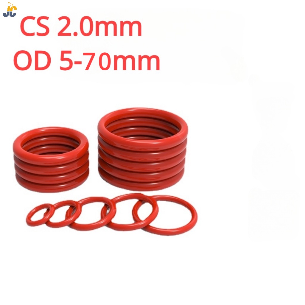 [JC] Cs2.0 * OD5-70 มม. แหวนยางซิลิโคน o-Ring กันน้ํา ทนอุณหภูมิสูง ขนาดใหญ่