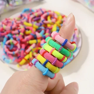 60 ชิ้น / ล็อต ยางรัดผม ยืดหยุ่น ที่มีสีสัน สําหรับเด็ก หางม้า รองรับ ยางรัดผม ประกบ เชือกคาดศีรษะ อุปกรณ์ผมเด็ก