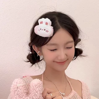 ในไทย-พร้อมส่ง✨กิ๊บหนีบผม กระต่ายน่ารักๆฟูๆ BBคลิปด้านข้าง Insสไตล์เกาหลี นักเรียนสำหรับผู้หญิง เครื่องประดับผมแฟชั่น-Mo