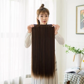 ในไทย-พร้อมส่ง✨กิ๊บติดผมปลอม ผมตรง ยาว สังเคราะห์ ธรรมชาติ 60cm สําหรับผู้หญิง ราคาถูกที่สุด-Move