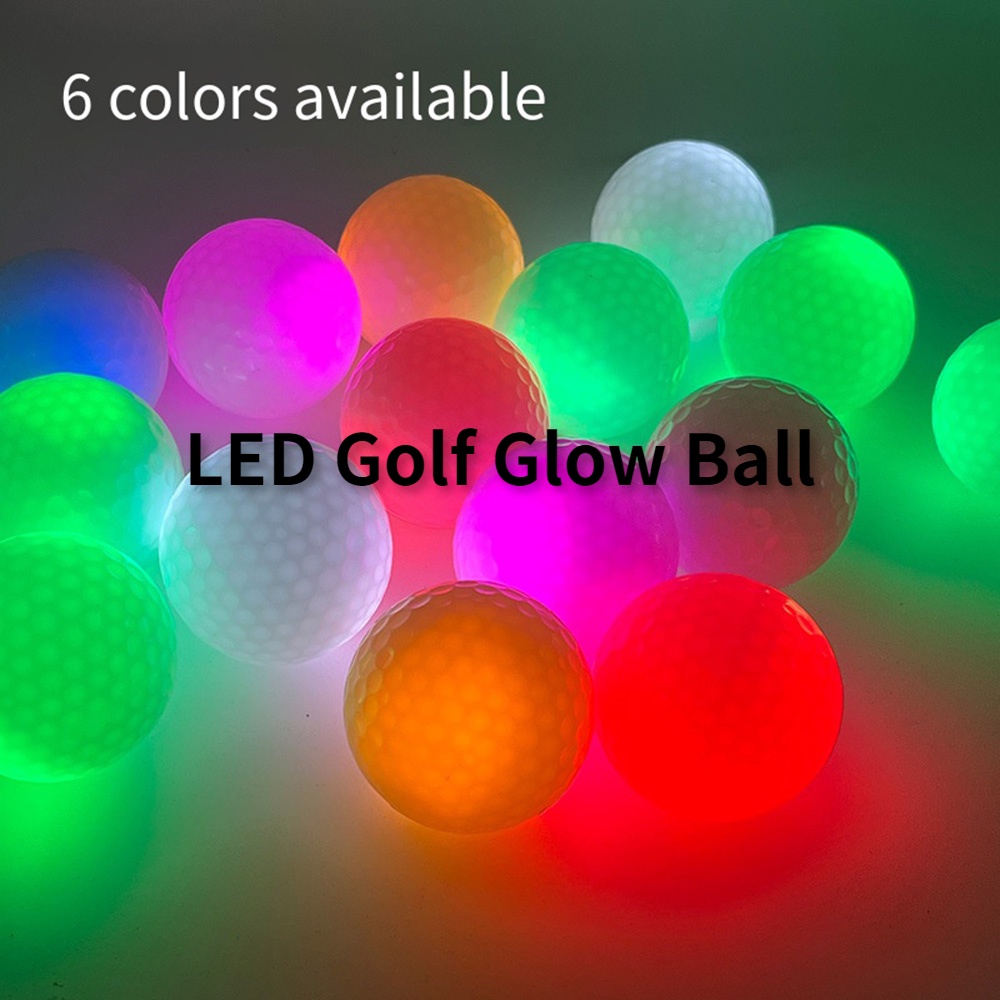ลูกกอล์ฟเรืองแสง LED สําหรับฝึกตีกอล์ฟตอนกลางคืน