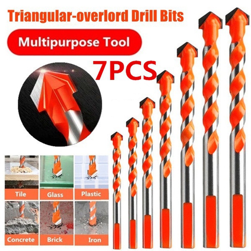 MOVATEK️ ชุดดอกสว่านอเนกประสงค์ 7 ชิ้น สำหรับงานเจาะหลากหลายวัสดุ